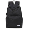 The black anti-theft backpack secure travel bag.