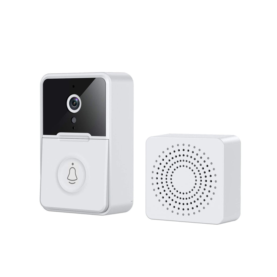 The smart control video doorbell wireless security camera set.