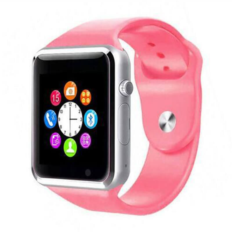 The pink smart watch fitness tracker